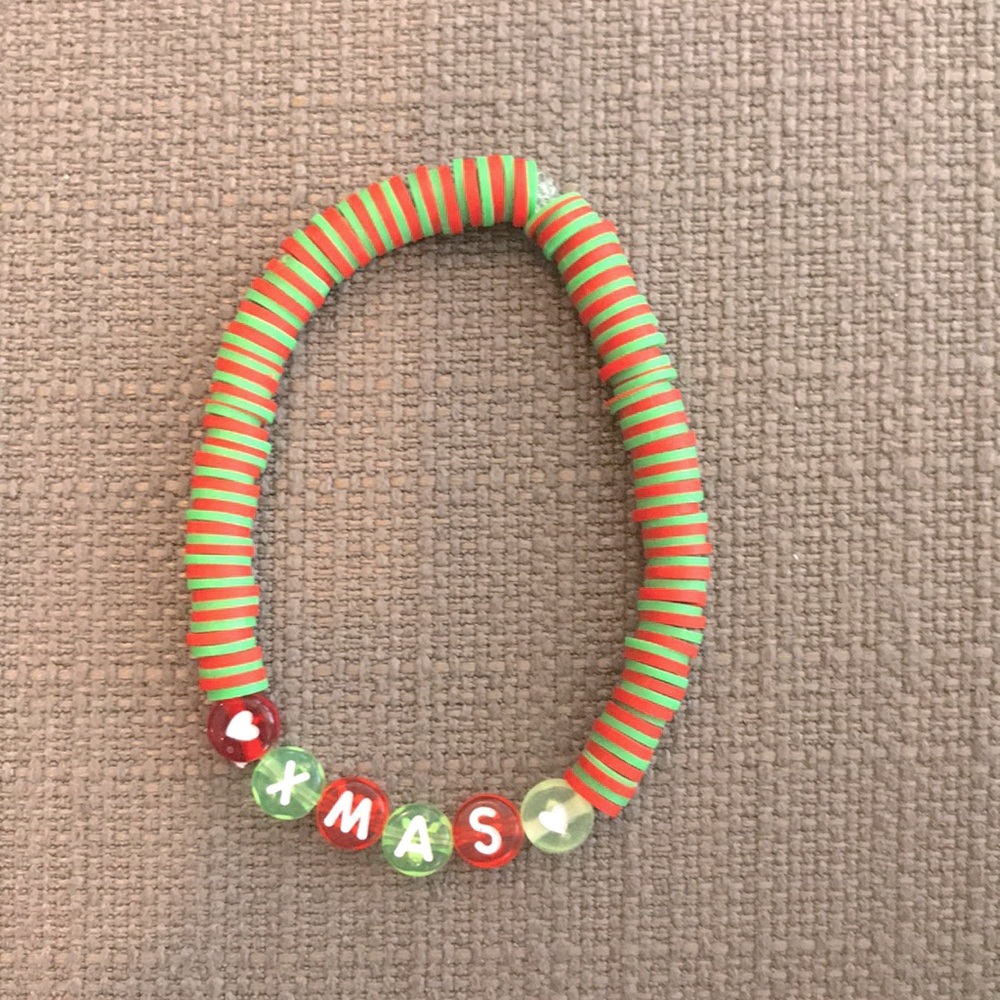 Small Green & Red Xmas Bracelet